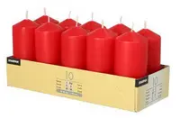 STARPAK Bougie cylindrique, diamètre: 40 mm, rouge