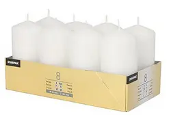 STARPAK Bougie cylindrique, diamètre: 50 mm, blanc