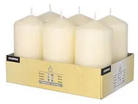 STARPAK Bougie cylindrique, diamètre: 60 mm, crème
