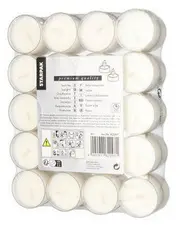STARPAK Bougie chauffe-plat, diamètre: 38 mm, blanc