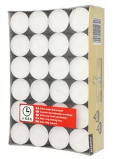 STARPAK Bougies chauffe-plat, diamètre: 39 mm, blanc