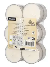 STARPAK Bougies chauffe-plat Maxi, diamètre: 57 mm, blanc