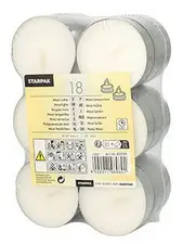 STARPAK Bougie chauffe-plat Maxi, diamètre: 57 mm, blanc