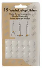 Gala Plaquettes de cire, blanc, diamètre: 15 mm