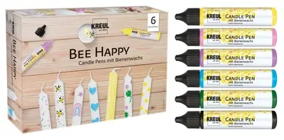 KREUL Candle Pen "Bee Happy", set de 6