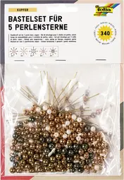 folia Kit d'étoiles en perles, 340 pièces, cuivre