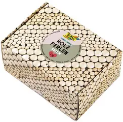 folia Mélange de perles en bois NATURAL Jumbobox, 1 kg
