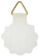 kangaro Attache pour cadre, diamètre: 30 mm, rond, blanc