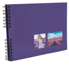 EXACOMPTA Album photos à spirales MILANO 320 x 220 mm,violet