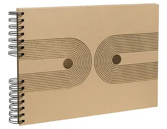 EXACOMPTA Album photo à spirale Graphik, 320 x 220 mm, kraft