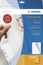 HERMA Feuillets carton pour photos, 230 x 297 mm, blanc