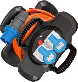 brennenstuhl Gummi-Kabelhaspel X-Gum CEE IP 44, orange