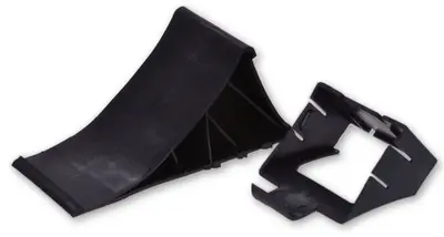 IWH Cale de roue avec support, noir