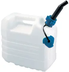 EDA Jerrican, 10 litres, avec bec verseur, blanc