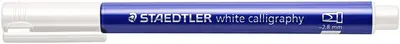 STAEDTLER Marqueur permanent metallic calligraphy, blanc