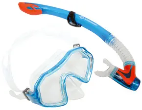 SCHILDKRÖT Set masque/tuba Junior "Barbados", 2 pièces, bleu