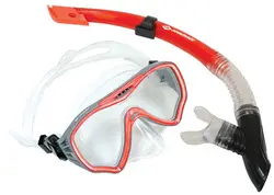 SCHILDKRÖT Set masque/tuba Junior "Fiji", 2 pièces, rouge