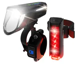 FISCHER Kit d'éclairage LED rechargeable TWIN STOP