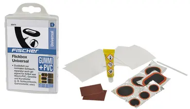 FISCHER Kit de réparation universel pour vélo, 16 pièces