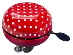 FISCHER Sonnette pour guidon de vélo Maxi, rouge / blanc