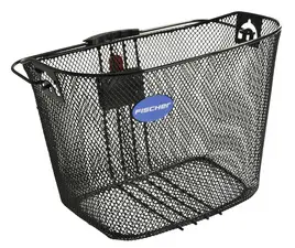 FISCHER Panier pour guidon de vélo, fixation rapide, noir