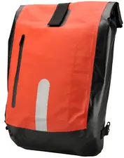FISCHER Sacoche de vélo, imperméable, rouge / noir