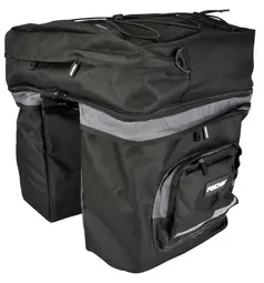 FISCHER Sacoche triple pour porte-bages de vélo, noir