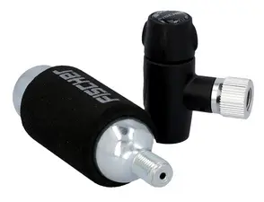 FISCHER Pompe à air pour vélo et cartouche CO2