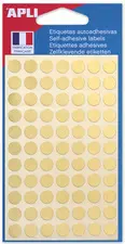 APLI Pastille de signalisation, diamètre: 8 mm, or