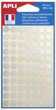 APLI Pastille de signalisation, diamètre: 8 mm, argent