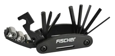 FISCHER Kit multifonctions de réparation de vélo, 14 pièces