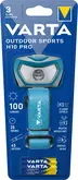 VARTA Lampe frontale LED "Outdoor Sports H10 Pro", bleu/gris