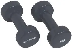 SCHILDKRÖT Haltères vinyle, set de 3,0 kg, anthracite
