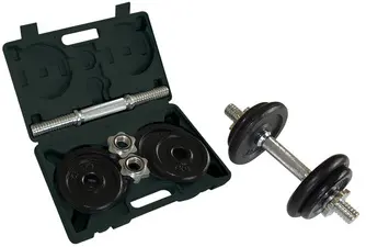 SCHILDKRÖT Haltère à barre courte, set de 10,0 kg, coffret