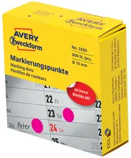 AVERY Zweckform Pastille de couleur, 10 mm, vert