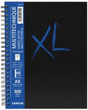 CANSON Carnet de dessin XL BOOK MIXED MEDIA Textured, A4