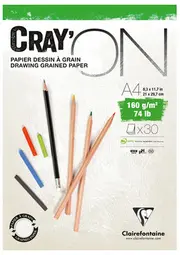 Clairefontaine Bloc papier dessin "CRAY'ON", A4, 120 g/m2
