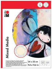 Marabu Bloc à dessin "Mixed Media", 240 x 320 mm, 300 g/m2