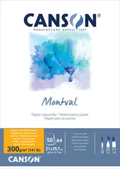 CANSON Bloc papier dessin "Montval", 240 x 320 mm, 200 g/m2