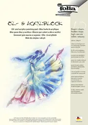 folia Bloc huile et acrylique, A3, 290 g/m2, 10 feuilles
