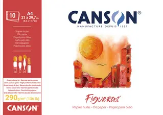 CANSON Bloc papier dessin "Figueras", 420 x 594 mm, 290 g/m2