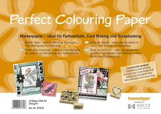 transotype Papier A4 pour marqueurs, 250g/m2, 10 feuilles
