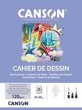 CANSON Cahier de dessin, uni, 120 g/m2, 170 x 220 mm