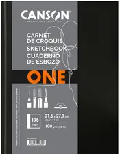 CANSON Carnet de dessin ARTBOOK ONE, 140 x 216 mm, noir