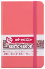 ROYAL TALENS Art Creation Carnet de croquis,120x120 mm,rouge