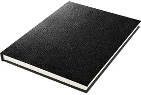 kangaro Cahier de croquis, A5, aspect peau de serpent, noir