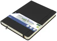 kangaro Cahier de croquis, couverture PU rigide, A5, noir