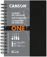 CANSON Carnet esquisse ARTBOOK ONE, 102 x 152 mm, noir