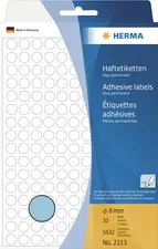 HERMA Pastille adhésive, diamètre: 19 mm, bleu