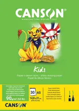 CANSON Bloc à dessin Kids, A5, 90 g/m2, 30 feuilles